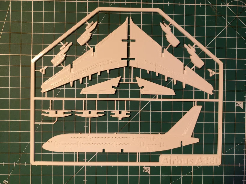 Airbus A380 Kit Card – Mô hình lắp ráp để in 3D - Image 5
