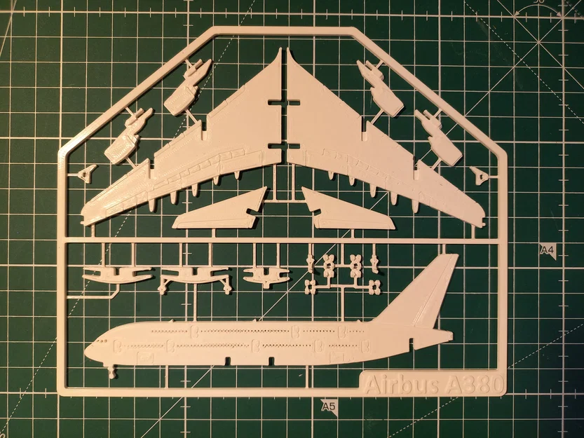 Airbus A380 Kit Card – Mô hình lắp ráp để in 3D - Image 6
