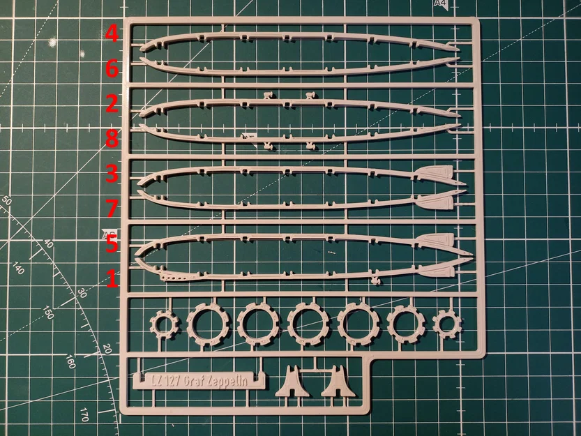 Thẻ lắp ráp LZ 127 Graf Zeppelin (Kit Card) - Image 3