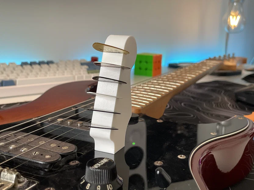 Giá đựng pick đàn Guitar hình đầu cần đàn - Image 4