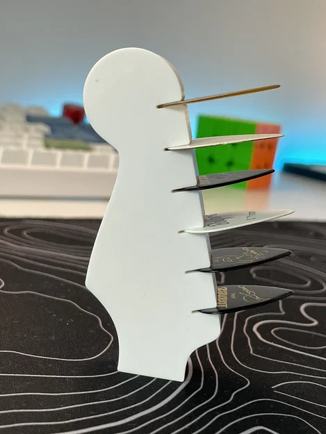 Giá đựng pick đàn Guitar hình đầu cần đàn - Image 9