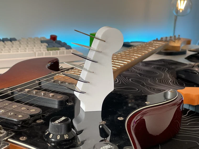 Giá đựng pick đàn Guitar hình đầu cần đàn - Image 10