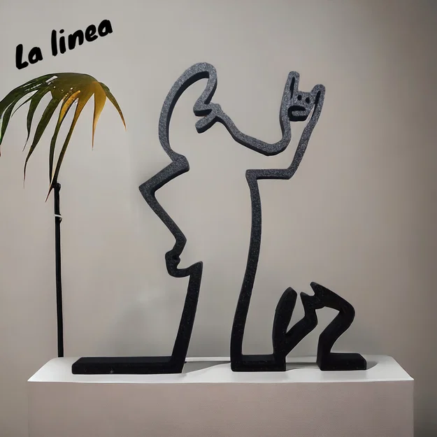 Mô hình trang trí La Linea của Osvaldo Cavandoli in 3D độc đáo - Image 1