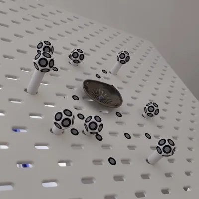 Target theo dõi cho 3D scanner dùng tấm Ikea Skadis