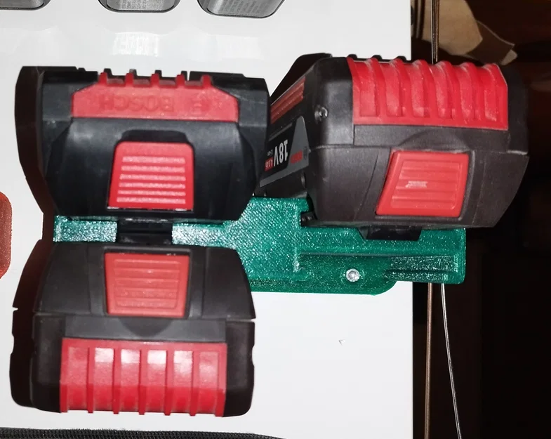 Giá treo pin Bosch Professional 18V tự in 3D siêu gọn - Image 2