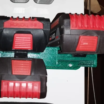 Giá treo pin Bosch Professional 18V tự in 3D siêu gọn