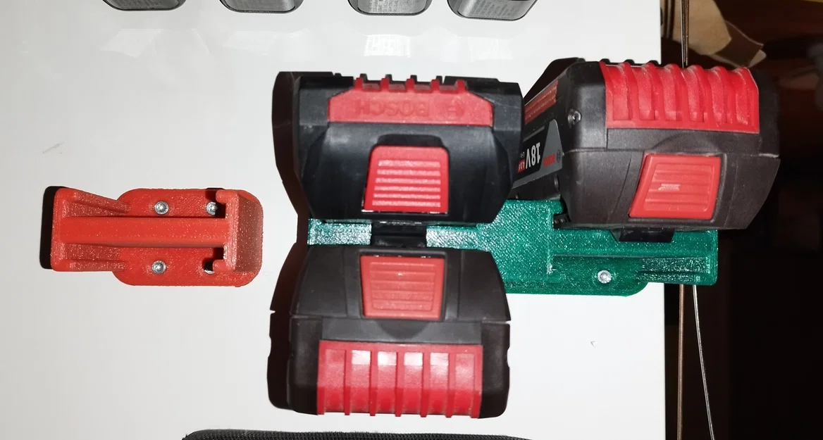 Giá treo pin Bosch Professional 18V tự in 3D siêu gọn - Image 4