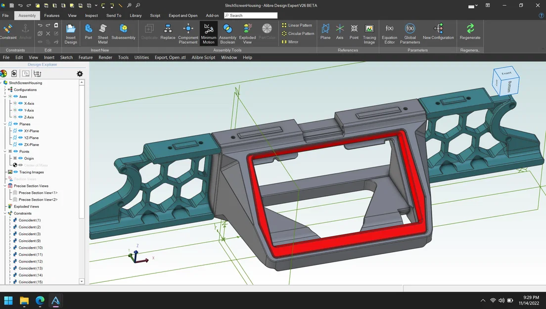 Ngàm gắn Voron 2.4 cho màn hình Kuman 5" cảm ứng điện trở - Image 1