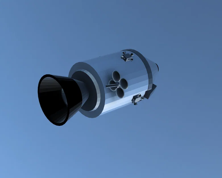 Mô hình 3D tàu vũ trụ NASA Apollo Command Module chi tiết - Image 1