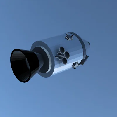 Mô hình 3D tàu vũ trụ NASA Apollo Command Module chi tiết