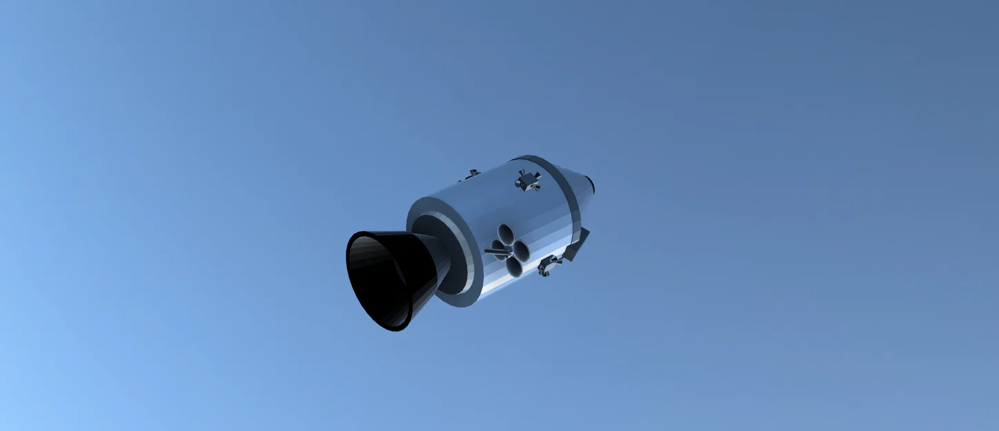 Mô hình 3D tàu vũ trụ NASA Apollo Command Module chi tiết - Image 2