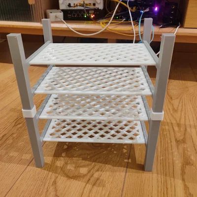 Kệ 3D đa năng sắp xếp router và thiết bị mạng gia đình