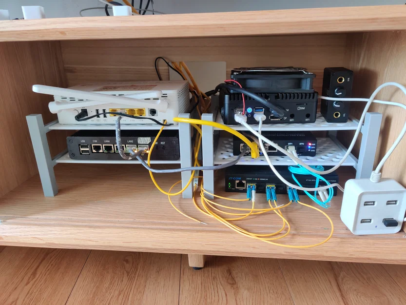 Kệ 3D đa năng sắp xếp router và thiết bị mạng gia đình - Image 2