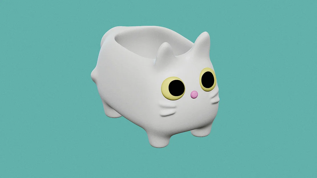 Kitty Pot (Hộp/Chậu mèo dễ thương) - Image 1
