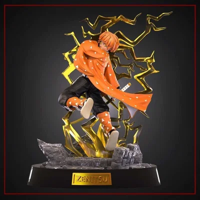 Mô hình 3D Zenitsu Demon Slayer tinh xảo cho fan anime