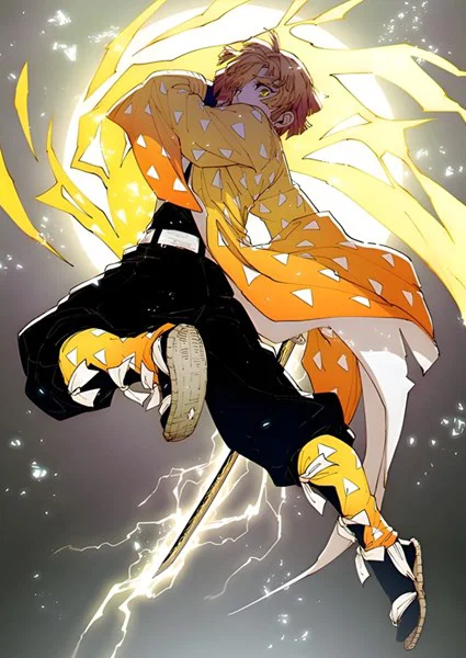 Mô hình 3D Zenitsu Demon Slayer tinh xảo cho fan anime - Image 2