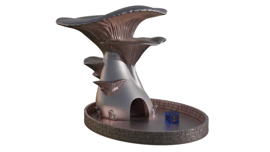 Mushroomdicetower – Tháp thả xúc xắc hình nấm - Image 1