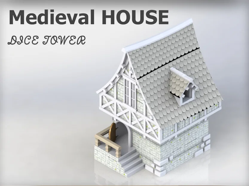 Tower Dice - Medieval House (Tháp thả xúc xắc – Nhà trung cổ) - Image 1
