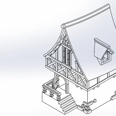 Tower Dice - Medieval House (Tháp thả xúc xắc – Nhà trung cổ)