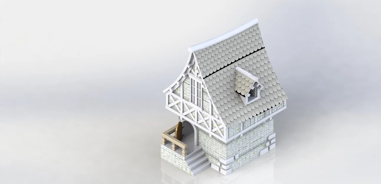 Tower Dice - Medieval House (Tháp thả xúc xắc – Nhà trung cổ) - Image 4