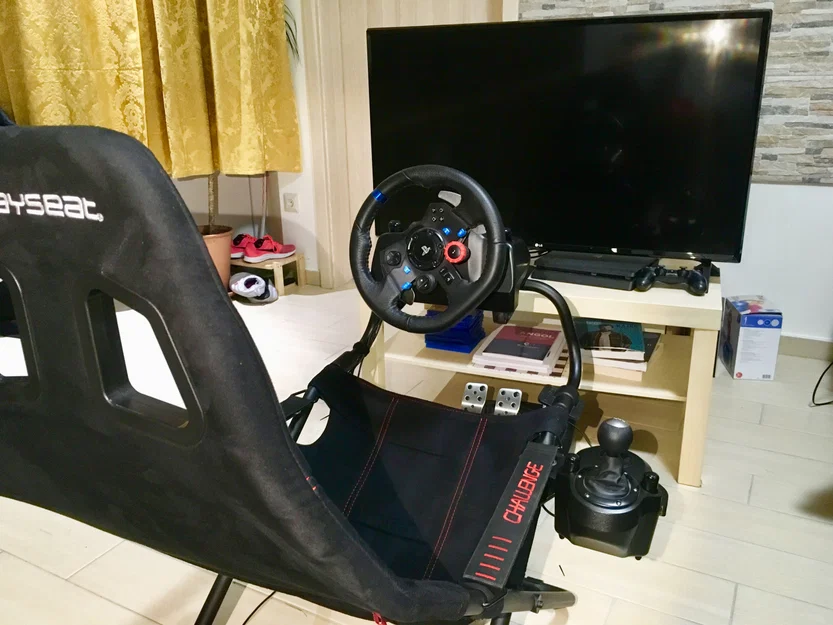 Bệ gắn Logitech Driving Force H Shifter lên Playseat Challenge - Image 1
