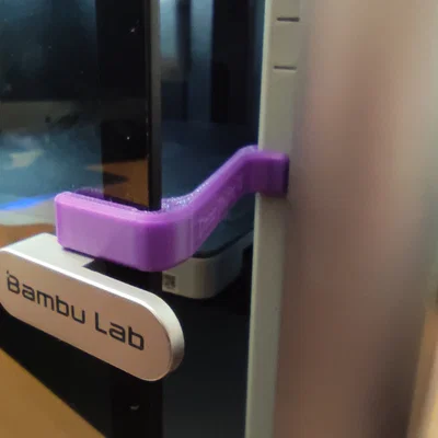 Phụ kiện giữ cửa máy in 3D Bambu Lab V2 (X1/P1S) - Tiện ích & Gọn nhẹ