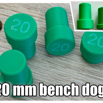 Bench dog 20 mm / Anlagebolzen 20 mm cho hole grid