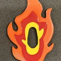 Tsuba Nichirin của Rengoku – đổi filament theo chiều cao & MMU (STL) - Thumbnail 1