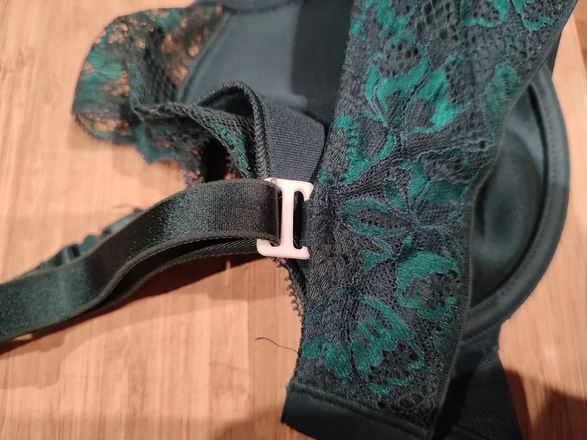 Móc cài dây áo ngực (bra strap hook) 2 mảnh cho dây 18mm - Image 1