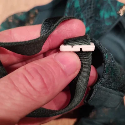 Móc cài dây áo ngực (bra strap hook) 2 mảnh cho dây 18mm