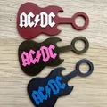 Móc khóa hình cây đàn guitar AC/DC - Thumbnail 2