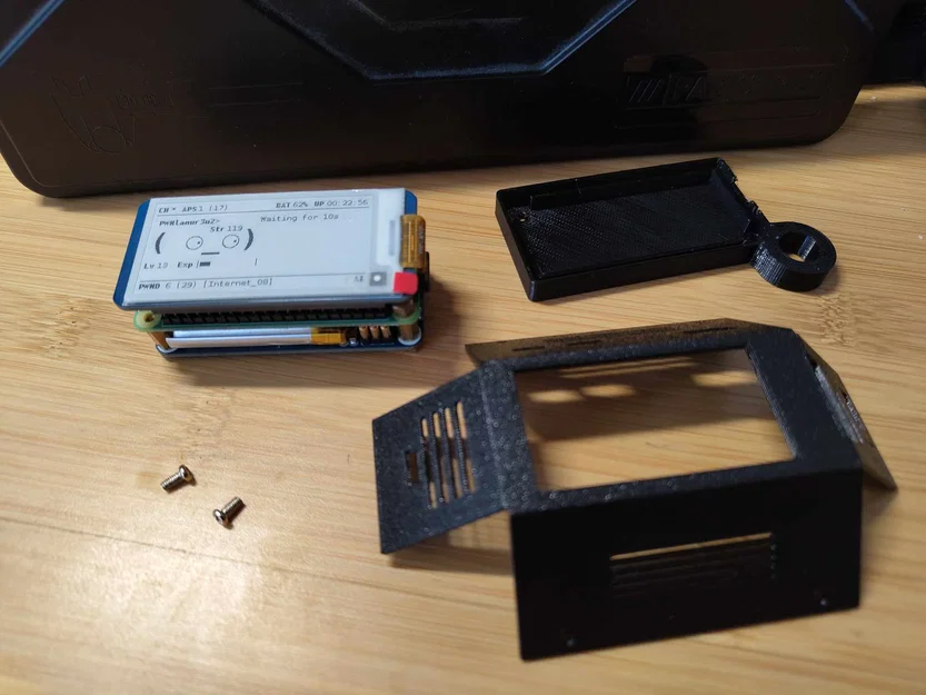 Case gập Pwnagotchi cho Waveshare 4 + RP Z 2W + Waveshare UPS Hat (c) battery - Image 3