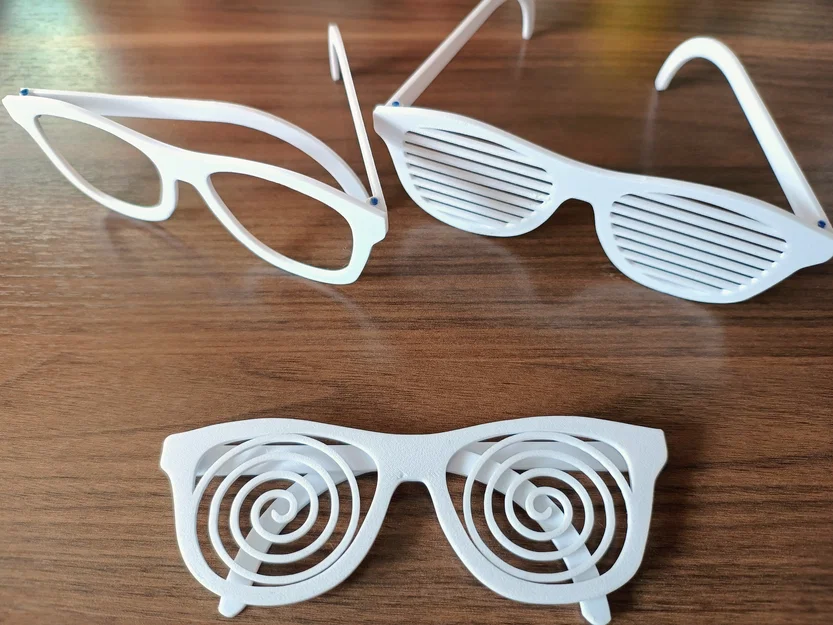 Mẫu in 3D kính mắt thời trang V2 Party Glasses độc đáo - Image 1