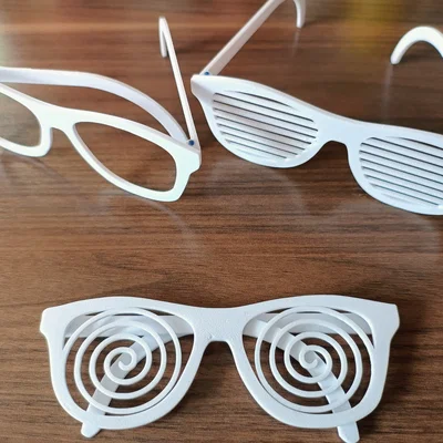 Mẫu in 3D kính mắt thời trang V2 Party Glasses độc đáo