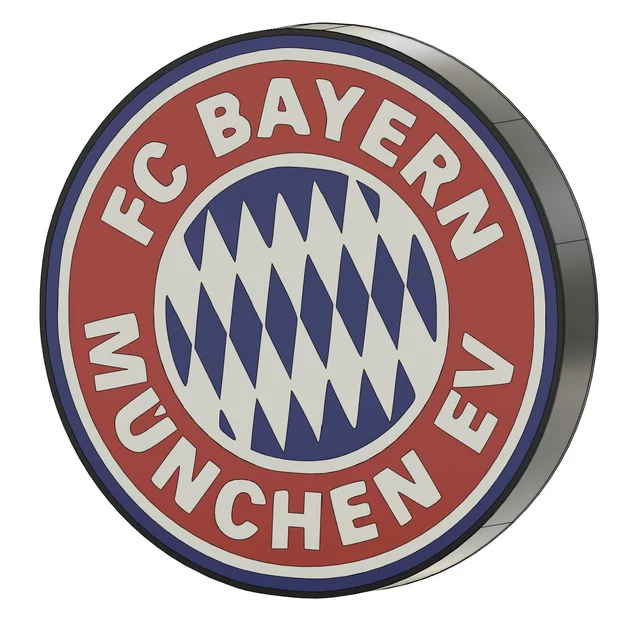 Mô hình Lightbox logo FC Bayern München in 3D treo tường cực chất - Image 1