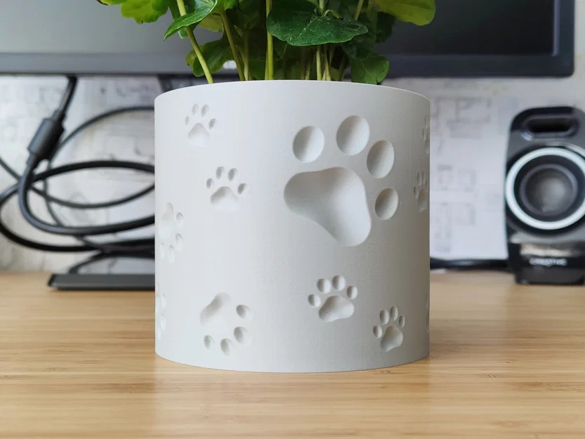 Chậu cây dấu chân thú cưng (Animal Paw Plant Pot/Planter) - Vase mode design - Image 1