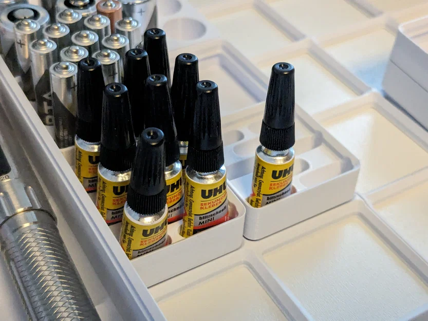 Khay Gridfinity đựng keo Superglue - Image 1