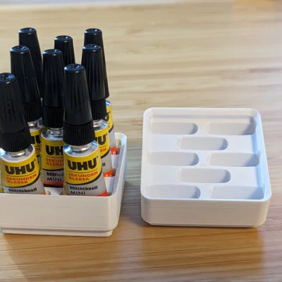 Khay Gridfinity đựng keo Superglue