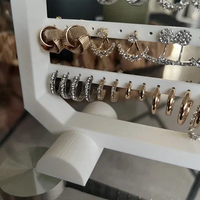 Giá treo bông tai 3D - Phụ kiện trang trí bàn trang điểm tinh tế