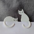 Mẫu kẹp sách hình mèo dễ thương (cho máy in 3D 1 màu) - Thumbnail 1