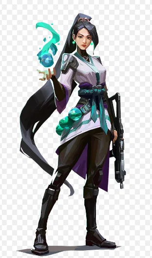 Mô hình 3D Sage Valorant sắc nét dành cho game thủ - Image 1