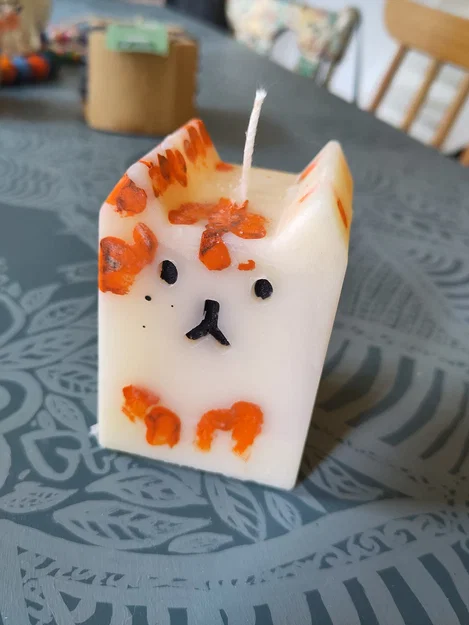 Khuôn làm nến hình mèo (Mold for a cat candle) - Image 1