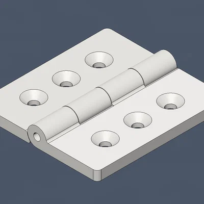 Bản lề chịu lực (Heavy duty hinge) dùng đinh 3mmx65mm in 3D