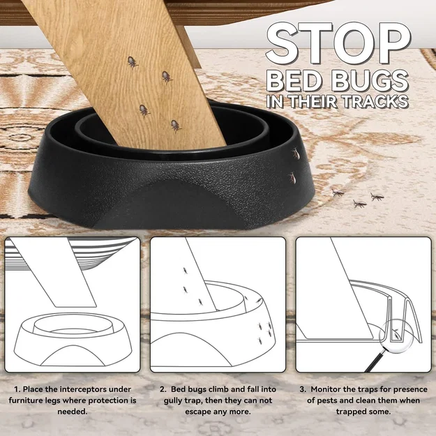 Bẫy chặn rệp giường (Bed Bug Trap) tự in 3D hiệu quả - Image 1