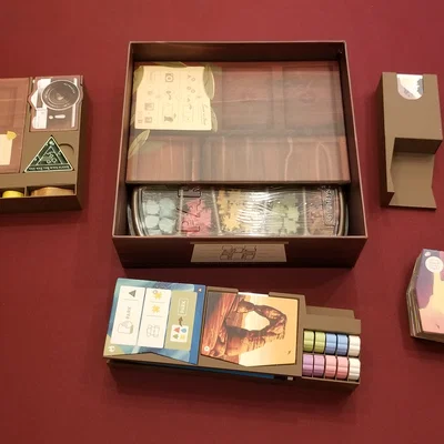 Insert/Organizer Parks: vừa cả 2 expansions, bài bọc sleeves & resource trays zin