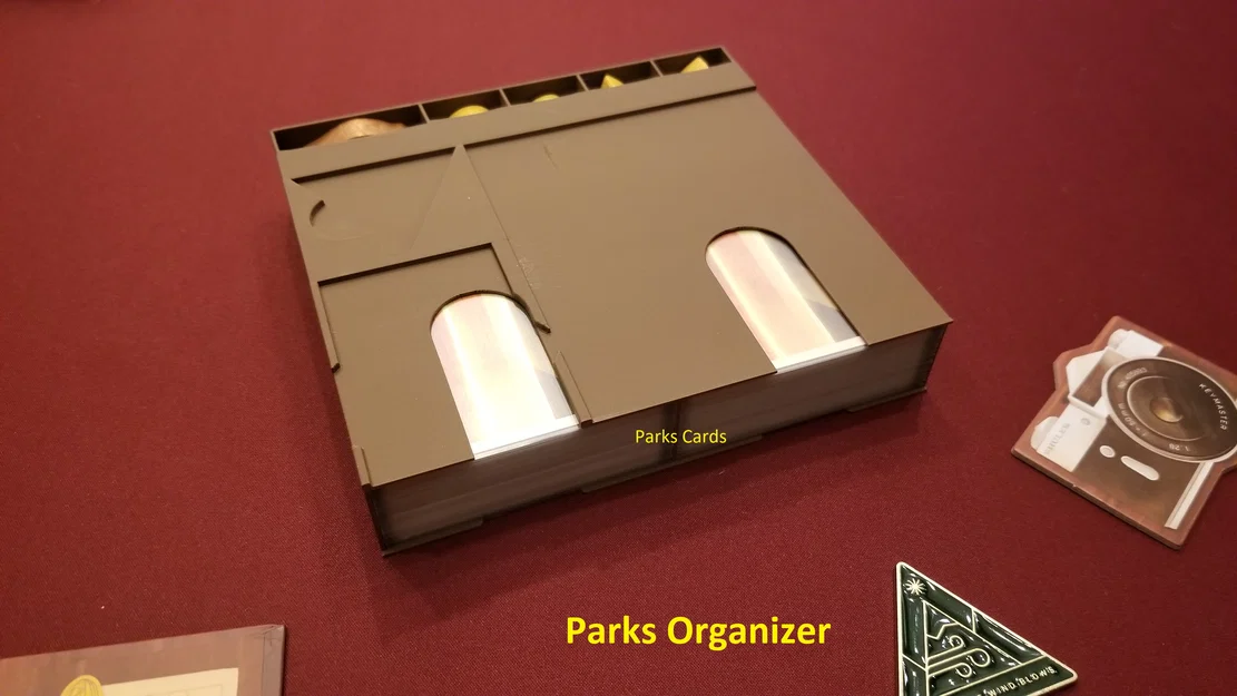 Insert/Organizer Parks: vừa cả 2 expansions, bài bọc sleeves & resource trays zin - Image 3