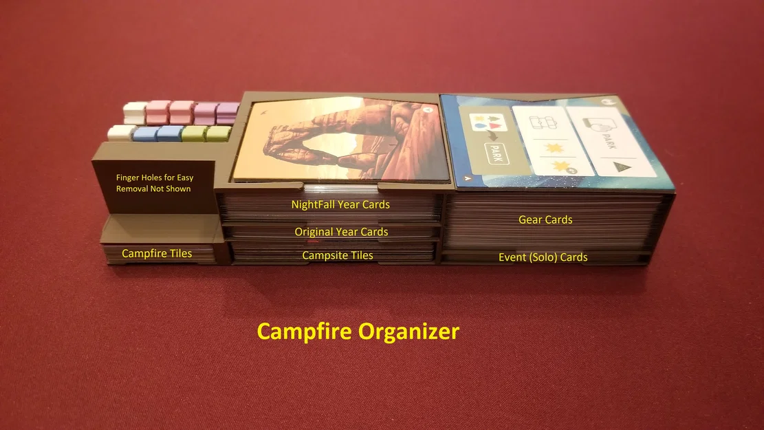 Insert/Organizer Parks: vừa cả 2 expansions, bài bọc sleeves & resource trays zin - Image 4