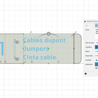 Bảng tên tùy chỉnh cho hộp lưu trữ Gridfinity - Thiết kế cho Fusion360