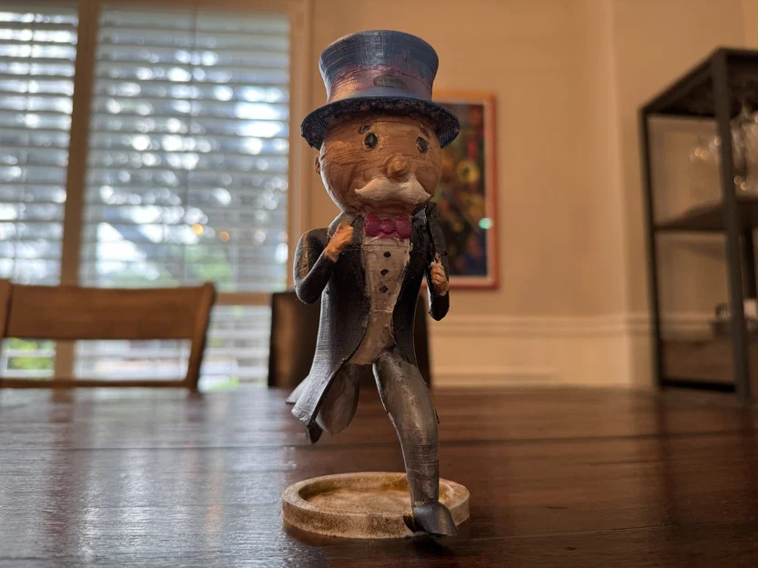 Tháp thả xúc xắc Mr Monopoly (thành phẩm đã sơn) - Image 1