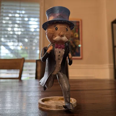 Tháp thả xúc xắc Mr Monopoly (thành phẩm đã sơn)